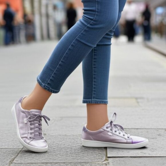 Keds for Kate Spade Shoes - Keds Kate Spade Leather Ace Metallic Glitter Sneakers